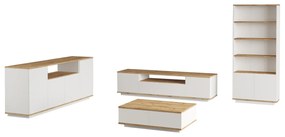 Mobilier living Freddie 19 (Pin atlantic + Alb). 1073056