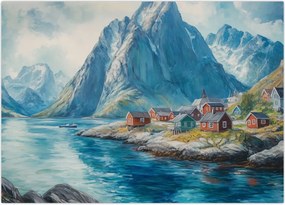 Tablou - Sat norvegian (70x50 cm)