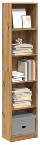vidaXL Bibliotecă, stejar artizanal, 40x24x176 cm, lemn prelucrat