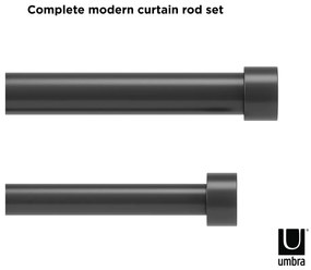 Galerie de perdea extensibilă 305-457 cm din oțel Cappa – Umbra