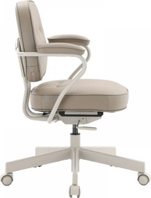 Scaun ergonomic SIHOO L3C Luxury Accent – Șezut culisant, Spătar reglabil, Suport lombar ergonomic, Reclinare 125°, Bază metalică, Rezistent 136 kg, Latte