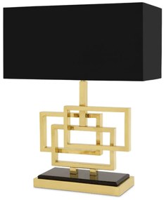 Veioza, lampa de masa eleganta, clasica, finisaj brass, Windolf 109626 HZ