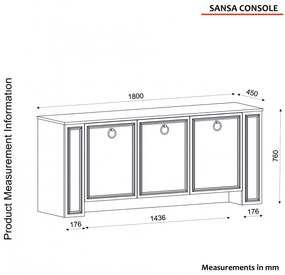 Consola Sansa Lydia-Alb
