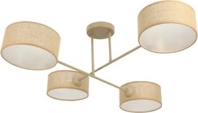 Brilagi - Lustră aplicată VIRGO 4xE14/40W/230V bej/auriu