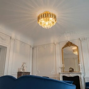 Brilagi - Lustră de tavan aplicată CRISTAL 5xE14/40W/230V Ø 38 cm