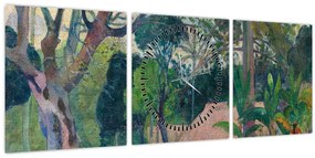 Tablou - Paul Gauguin, Te raau rahi (The Big Tree), reproducere (cu ceas) (90x30 cm)