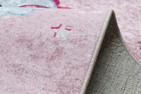 JUNIOR 51855.804 covor lavabil Inorog, nori pentru copii anti-alunecare - roz - SECUNDAR-COTATI PRODUSUL