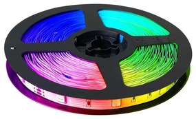 Bandă LED RGB reglabilă, 15 m, 25,2 W, 230 V, cu telecomandă inclusă