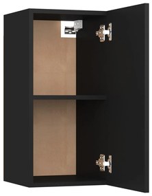 Comoda TV, negru, 30,5x30x60 cm, lemn prelucrat 1, Negru, 30.5 x 30 x 60 cm