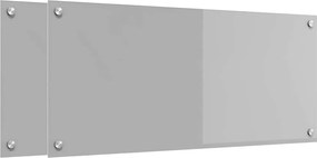 vidaXL Panou de bucătărie 2 pcs Gri deschis 90 x 40 cm