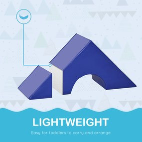 HOMCOM Set de Construcții Moi pentru Copii de 1-3 Ani cu 11 Forme, în PU și EPE, Culori Variate | Aosom Romania