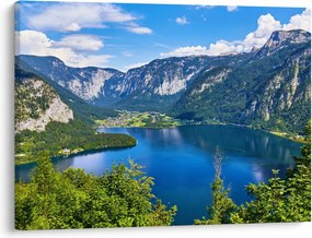 Tablou - Lacul Hallstatt, Hallstatt, Austria (70x50 cm)