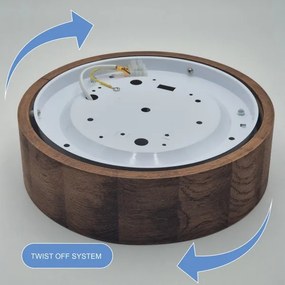 Plafonieră Brilagi CARVALHO 1xE27/60W/230V stejar d. 27 cm