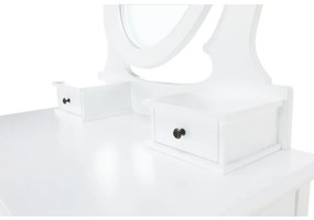 Măsuță decorativă cu scaun LINET NEW, albă