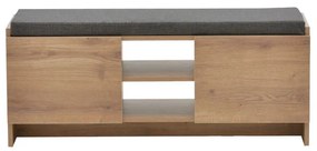 Mobilier hol scaun - dulap pantofi Zulla 10 perechi sonoma 110x37x46 cm