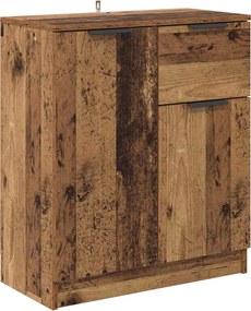 vidaXL Bufet cu sertar Lemn vechi 60 x 30 x 70 cm Lemn compozit