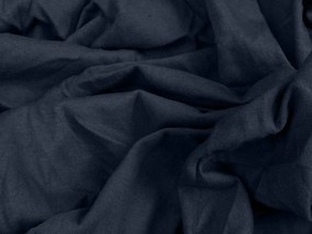 Cearsaf Jersey HIGHFIT albastru naval 90 x 200 cm