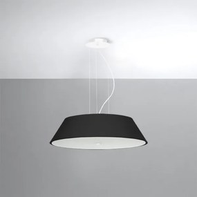 Lustră pe cablu VEGA 5xE27/60W/230V d. 60 cm neagră Sollux SL.0766