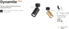 Spot aplicat directionabil DYNAMITE PL1 NERO 231471 IDL