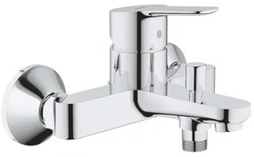 Set baterii lavoar cada Grohe BauEdge si dus cu porter Tempesta crom lucios