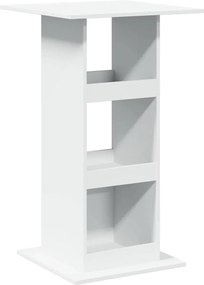 vidaXL Masă de bar cu depozitare, alb, 60x60x102 cm, lemn prelucrat