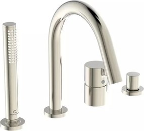 Baterie cada - dus Ideal Standard Atelier Joy argintiu Silver Storm cu 4 elemente