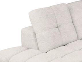 Set canapea extensibilă cu funcţie de extensie electrică, crem, pe stânga, TOLLO L ROH