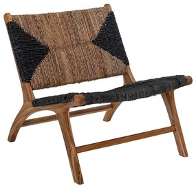 Fotoliu negru-maro țesut Grant - Bloomingville