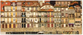 Tablou - Cartierul Waterfront, Portugalia (120x50 cm)