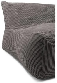 Fotoliu bean bag crem cu tapițerie din catifea reiată Sofa Lounge – SLOWDOWN