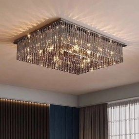 Candelabru Model H98348-800 (800 x 600 mm) – 18 socluri E14, finisaj cromat, cristale elegante 💫