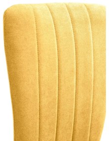 Scaune de dining galben-muștar 4 buc. Holly – Marckeric