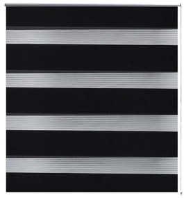 Jaluzea tip zebra, 90 x 150 cm, negru Negru, 90 x 150 cm