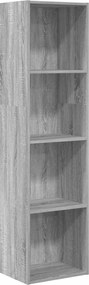 vidaXL Bibliotecă, gri sonoma, 40x30x152 cm, lemn prelucrat