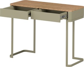 Consolă Elivo 110 cm cu sertare pe cadru - eucalipt / stejar baltic dune