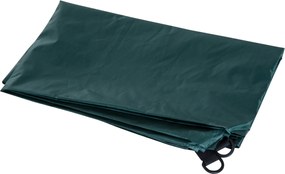 Outsunny Umbrelă de Plajă și Grădină 2x2m cu Cort, din Poliester și Metal, Verde și Alb | Aosom Romania