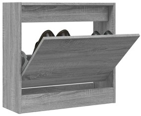vidaXL Pantofar, gri sonoma, 60x21x57 cm, lemn prelucrat