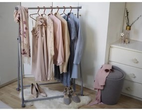 WENKO 22448100 - Taburet CANDY 36 x 50,5 cm, gri/negru