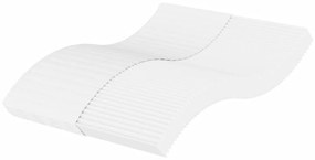 vidaXL Saltea din spumă, alb, 140x210 cm, duritate H2 H3