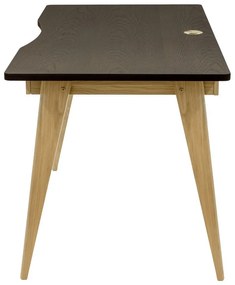 Birou cu aspect de lemn de stejar 70x140 cm Nice – Woodman