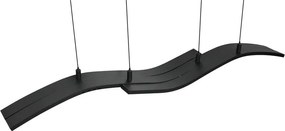 Lustră negru-mat LED cu control prin telecomandă/cu intensitate reglabilă din metal Spider – Trio Select