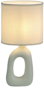 Lampa de masa ceramica alba abajur alb Sylira