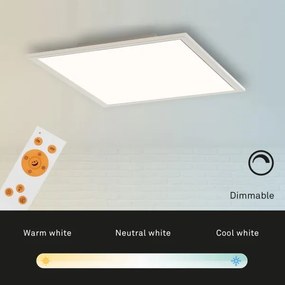 Plafonieră LED dimabilă SIMPLE LED/18W/230V Briloner 7194-016 + telecomandă