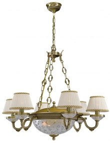 Candelabru din alama 6 brate design italian 6402