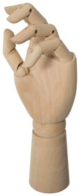 Model de mana din lemn, mana dreapta, 30 cm