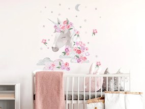 Stickere camera copii - Unicorn roz