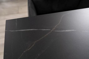 Masa extensibila Westin Ceramic Sahara negru/negru mat L160-240 cm