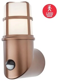 Aplică de exterior cu senzor TRITON 1xE27/28W/230V IP54 cupru Redo 90200