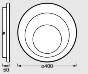 Osram - Plafonieră LED ORBIS SPIRAL LED/27W/230V, Ø 40 cm, albă