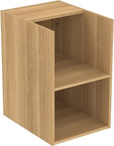 Dulap de baie în culoare naturală scund/suspendat cu aspect de lemn de stejar 40x63 cm i.Life B – Ideal Standard